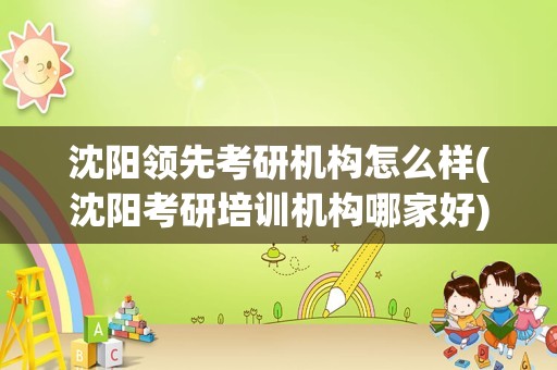 沈阳领先考研机构怎么样(沈阳考研培训机构哪家好)