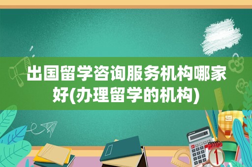 出国留学咨询服务机构哪家好(办理留学的机构)
