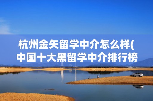 杭州金矢留学中介怎么样(中国十大黑留学中介排行榜)
