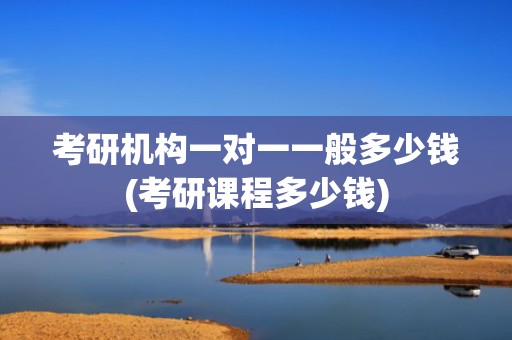 考研机构一对一一般多少钱(考研课程多少钱)