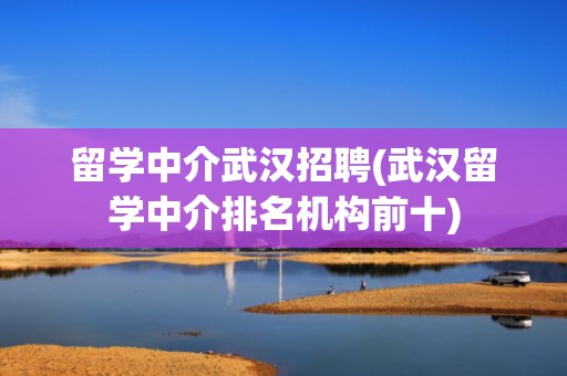 留学中介武汉招聘(武汉留学中介排名机构前十)