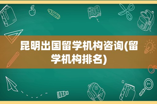 昆明出国留学机构咨询(留学机构排名)