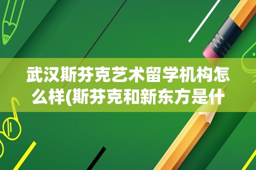 武汉斯芬克艺术留学机构怎么样(斯芬克和新东方是什么关系)
