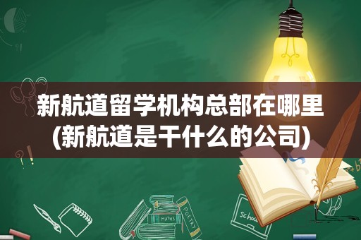 新航道留学机构总部在哪里(新航道是干什么的公司)