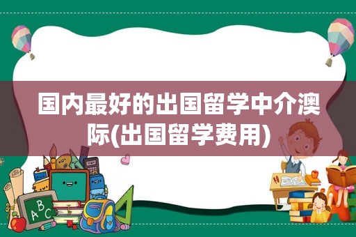 国内最好的出国留学中介澳际(出国留学费用)