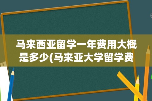 马来西亚留学一年费用大概是多少(马来亚大学留学费用)