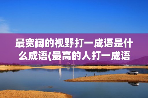 最宽阔的视野打一成语是什么成语(最高的人打一成语正确答案)