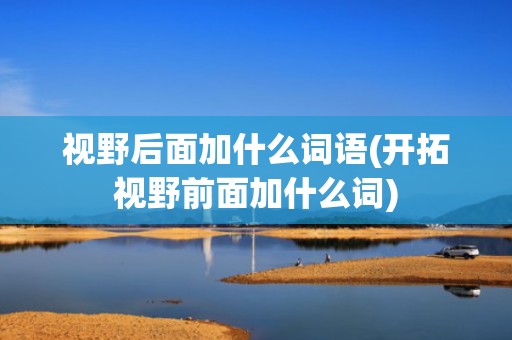 视野后面加什么词语(开拓视野前面加什么词)