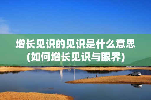 增长见识的见识是什么意思(如何增长见识与眼界)