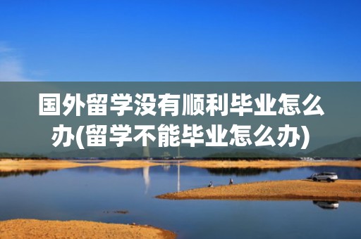 国外留学没有顺利毕业怎么办(留学不能毕业怎么办)
