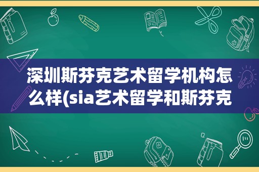 深圳斯芬克艺术留学机构怎么样(sia艺术留学和斯芬克哪个好)