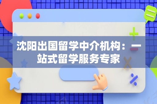 沈阳出国留学中介机构：一站式留学服务专家