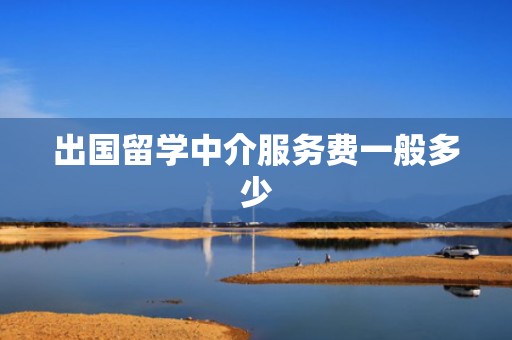 出国留学中介服务费一般多少