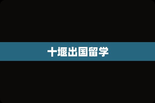 十堰出国留学