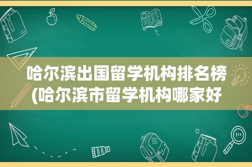 哈尔滨出国留学机构排名榜(哈尔滨市留学机构哪家好)