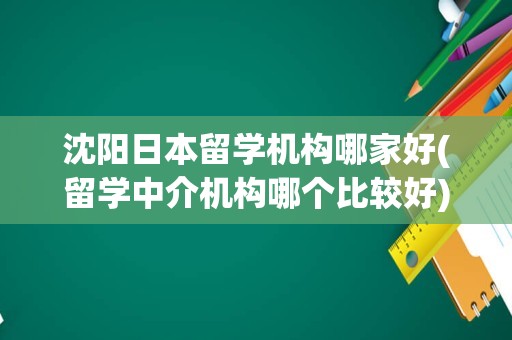 沈阳日本留学机构哪家好(留学中介机构哪个比较好)