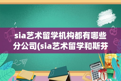 sia艺术留学机构都有哪些分公司(sia艺术留学和斯芬克哪个好)